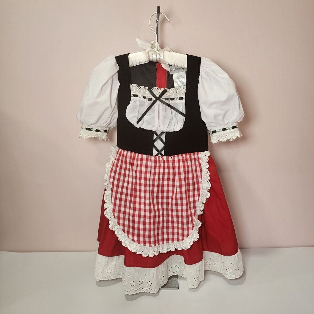 Chasing Fireflies Wishcfaft Little Red Ridding Hood Sz 4 Dress, Cape - Picture 5 of 8